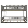 GDFStudio Carol Guardrails and Convertible Design Wood Bunk Bed with Ladder - 4 of 4