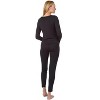 Memoi Women's Lace Trim Top Pajama Pants Set - 3 of 4