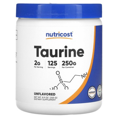 Nutricost Taurine, Unflavored, 8.9 oz (250 g)