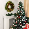 Coucheta Pre-Lit Christmas Wreath with Berries – Lighted Holiday Decor for Front Door, Windows, Walls & Mantel - 3 of 4