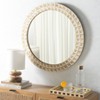 Aria Mirror - 29.2" x 29.2" - MRR1502 - Antique Ivory/Natural Brown - Safavieh - 2 of 4