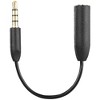 Saramonic SR-UC201 1/8" (3.5mm) Female TRS Microphone Adapter Cable to 1/8" (3.5mm) Male TRRS for iPhone, iPad, & Android Smartphones & Tablets - 2 of 4
