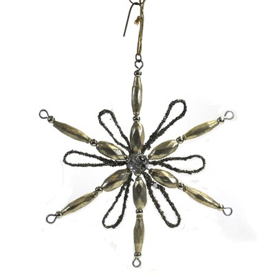 6.0 Inch Peaceful Starburst Ornament Vintage Holiday Star Tree Ornaments