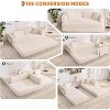 5-in-1 Convertible Sofa Bed, 78.8" Modular Corduroy Sleeper with Sturdy Frame,No Assembly, Multi-Functional Futon for Small Space, Living Room - 4 of 4