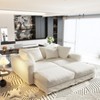 KTMBDW 102.4" Sofa Couch, Comfy Couches for Living Room, Plush Corduroy Sofas for Living Room, Tool-Free Setup Deep Seat Sofa - 3 of 4