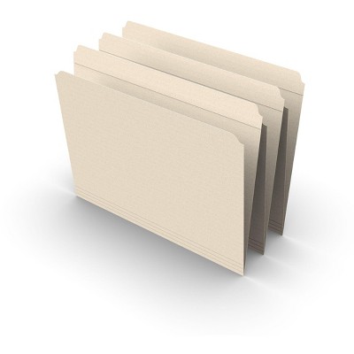 HITOUCH BUSINESS SERVICES Reinforced File Folder Straight Cut Letter Size Manila 100/Box TR508820