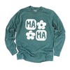 Simply Sage Market Women's Mama Square Flower Grunge Long Sleeve Garment Dyed Tee - 2 of 4