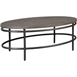 Hekman Oval Coffee Table 24502 Grey Sedona - 1 of 2