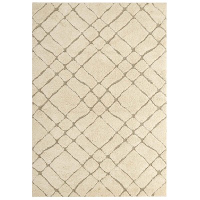 Modway Jubilant Verona Abstract Geometric 5x8 Shag Area Rug