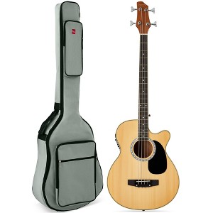 Best Choice Products 22-Fret Full Size Acoustic Electric Bass Guitar w/ 4-Band Equalizer, Truss Rod - 1 of 4