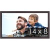 PosterPalooza | Photo Size Textured Brown Picture Frame - UV Acrylic, Foam Board Backing, Hanging Hardware - 2 of 4