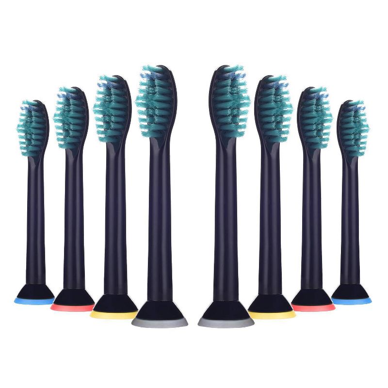 Pursonic Generic Replacement Brush Heads for Sonicare HX6014 Black - 8ct, 2 of 6