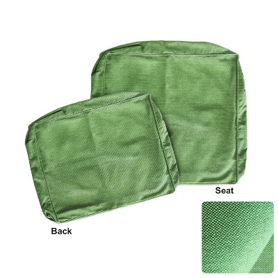 ARTPLAN Outdoor Deep Seat Slipcovers£¬Set of 2 24x24x6" 18x24 Olefin,Square Outdoor Cushion Cover, for Patio Funiture