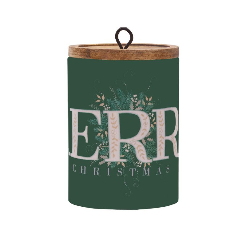 Gallerie II Emerald Christmas Canister Lg, 2 of 6