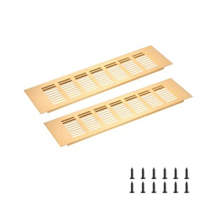 Unique Bargains Rectangle Ventilation Grille, Aluminum - 1 of 3