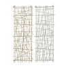 Set of 2 Metal Geometric Overlapping Lines Wall Decors - CosmoLiving by Cosmopolitan: Iron Crafted, Vertical Orientation, Spot Clean - 4 of 4