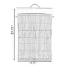 Wickerwise Collapsible Waterproof Laundry Hamper with Lid and Handles for Organizer, Clothes, Toy Durable Folder Washing Bin - 4 of 4