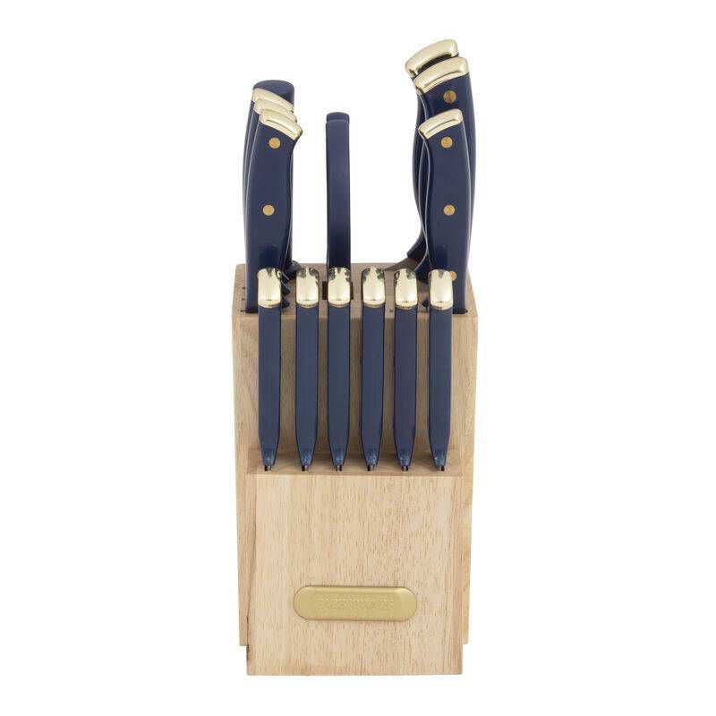 Farberware 15pc Cutlery Set - Gold and Navy, 2 of 9
