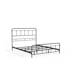 eLuxury Modern Industrial Metal Cordova Bed Frame, California King