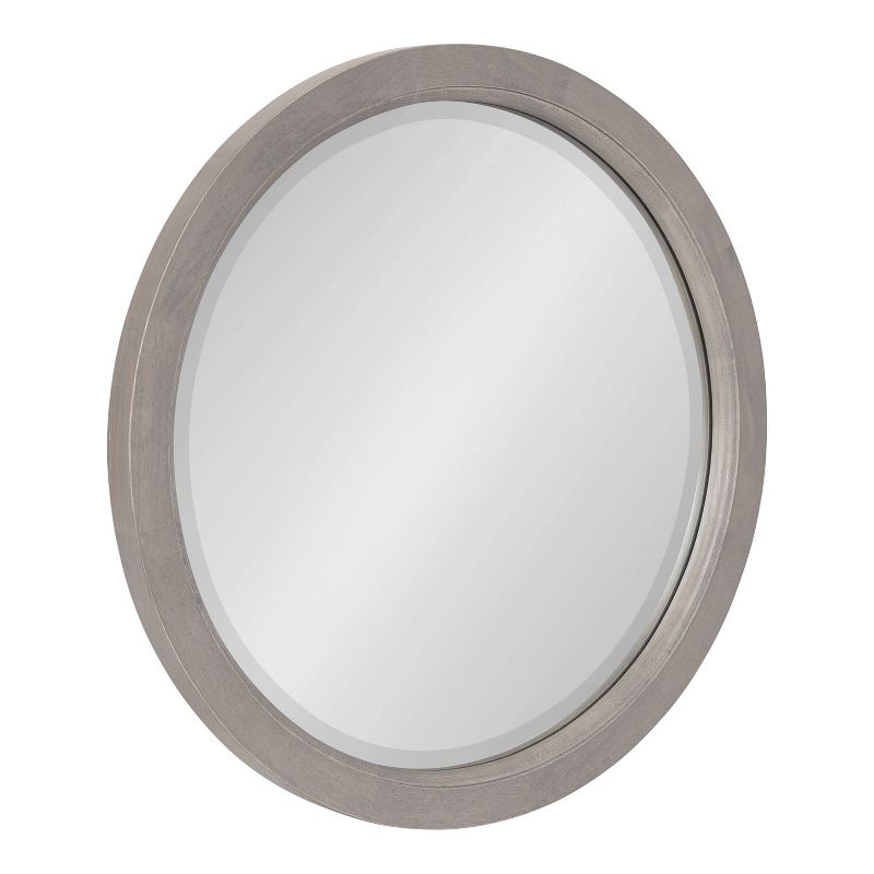 18&#34; x 18&#34; Hogan Round Framed Decorative Wall Mirror Gray - Kate &#38; Laurel All Things Decor, 1 of 9