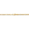 Black Bow Jewelry 3mm, 14k Yellow Gold, Flat Figaro Chain Necklace - 3 of 4
