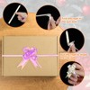 Unique Bargains Plastic Gold Edge PP Plastic Glossy Appearance Gift Wrap Satin Pull Bows 200 Count - 4 of 4