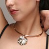 Women's Swirl Collar Necklace - Champayane Gold - 4 of 4