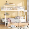NicBex Full XL Over Queen Bunk Bed with Guardrail and Drawers,Twin Loft Bed with Ladder and Converts to 2 Twin Single Beds,Bunk Beds for Bedroom - 2 of 4