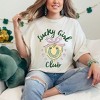 Simply Sage Market Women's Coquette Lucky Girl Club Short Sleeve Garment Dyed Tee - 2 of 4
