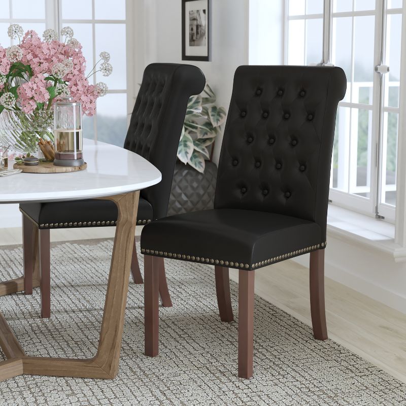 Flash Furniture HERCULES Series Parsons Chair with Rolled Back, Accent Nail Trim, 3 of 12