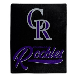 MLB Colorado Rockies 50 x 60 Raschel Throw Blanket - 1 of 3
