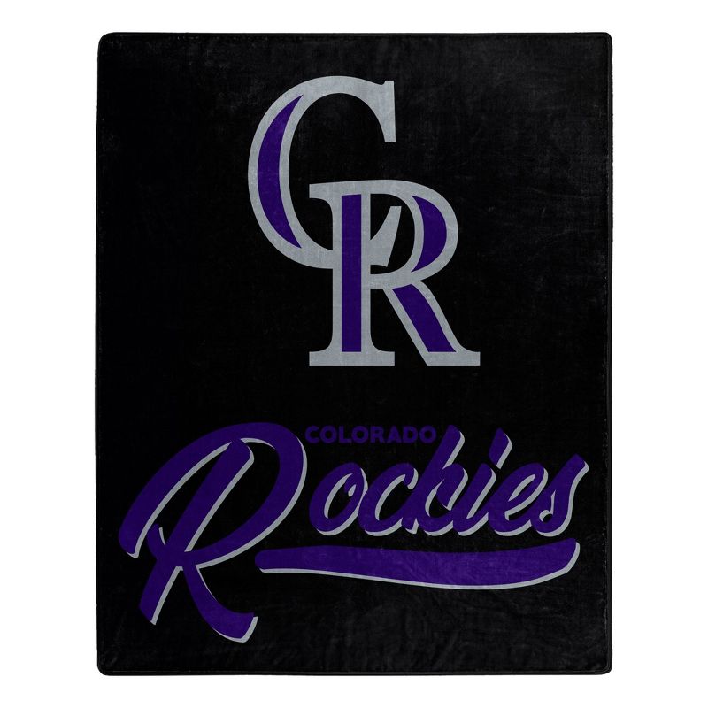 MLB Colorado Rockies 50 x 60 Raschel Throw Blanket, 1 of 4