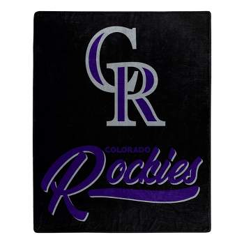 MLB Colorado Rockies 50 x 60 Raschel Throw Blanket
