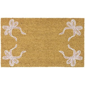 Balta Rugs 1'5"x2'5" Pink Ribbons Natural Papilio Coir Doormat - 1 of 4