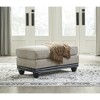 Signature Design by Ashley Traditional Elbiani Ottoman, Alloy - 2 of 4