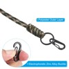 Unique Bargains Badge Lanyard Necklace Keychain Cord Metal Clasp Strap for Key Whistle ID Card Badge Holder 2 Pcs - 4 of 4
