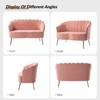 Savier 50.2" Contemporary Velvet Living Room and Bedroom Tufted Loveseat | KARAT HOME - 4 of 4