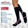 Bison Life Over The Calf Graduated Compression Socks for Women & Men, Anti-fatigue (15-20 mm/Hg),  5 Pairs - 3 of 4