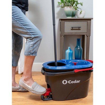 O-Cedar EasyWring RinseClean Spin Mop with Dual-Chamber Bucket