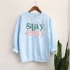 Simply Sage Market Women's  Garment Dyed Graphic Sweatshirt Stay Cozy Snowflake - 3 of 3