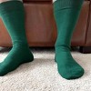 Solid Color Crew Cotton Dress Socks  from the Sock Panda (Men's Sizes, Adult Large) - 2 of 3