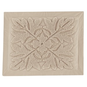 Collections Etc Royal Medallion Chenille Sham - 1 of 3