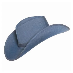 Underwraps Denim Adult Costume Cowboy Hat - 1 of 4