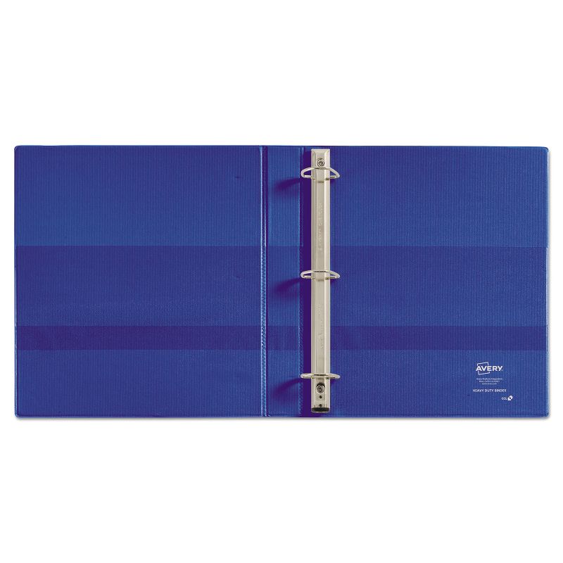Avery Heavy-Duty Binder with One Touch EZD Rings 11 x 8 1/2 1" Capacity Blue 79889, 2 of 8