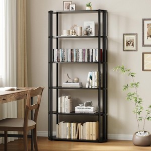 71" 5 Tier Bookshelves,Freestanding Display Storage Shelves Tall Bookcase for Bedroom, Living Room and Office - 1 of 4