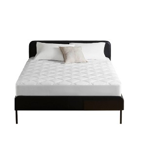 Infurnic Mattresses Overfilled Deep Pocket Mattress Pad King, Cool and Comfortable with Silky Feel and Noiseless Design, White, 80"*78"*0.8 - 1 of 4