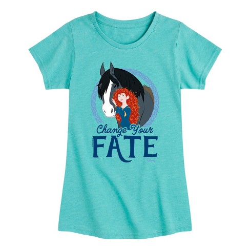 Girls' - Disney - Brave Merida and Angus Change Your Fate Fitted Short Sleeve Graphic T-Shirt - image 1 of 4