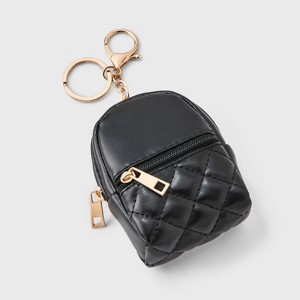 Girls' Mini Backpack Bag Charm - art class™ Black - 1 of 3