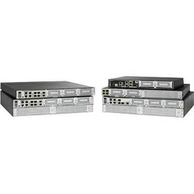 Cisco 4321 Router - 2 Ports - Management Port - 4 Slots - Gigabit Ethernet - 1U - Rack-mountable, Wall Mountable