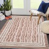 Washable Non-Slip Runner Rug - Modern Geometric Print for Hallway, Kitchen, Bedroom, Bathroom - Low Pile Waterproof Carpet - 3 of 4